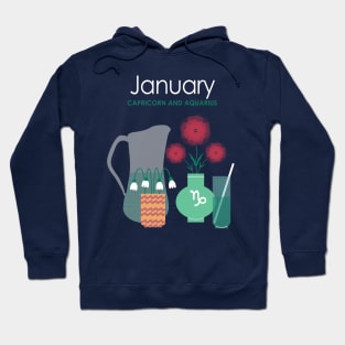 January Birth Flowers Hoodie